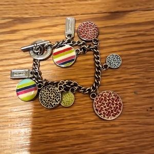 Coach charm bracelet